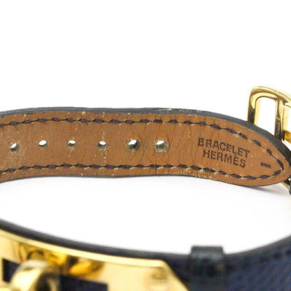 Hermes Kelly Watch Gold Plated Leather Quartz