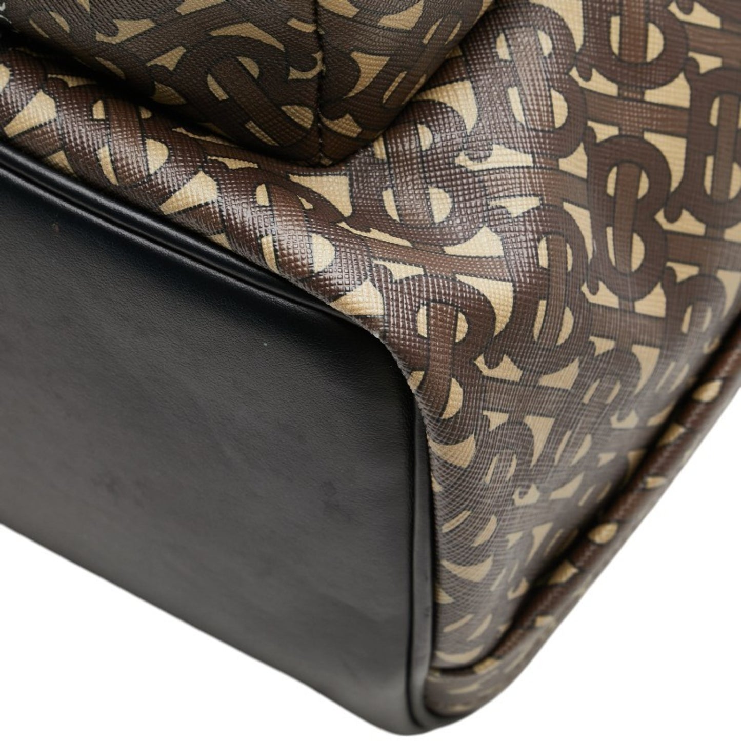 Burberry Tb Monogram Backpack Brown Leather