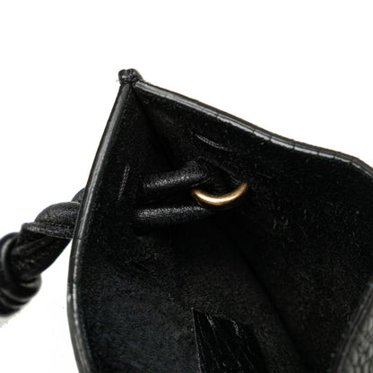 Studded Shoulder Bag In Black Leather