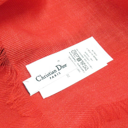 Christian Dior Cashmere Stole/Scarf D-Flower Pop Large Floral Shawl Red Blue Pink