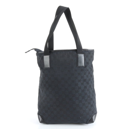 Gucci Gg Canvas Leather Tote Bag Shoulder 019 0401 Black