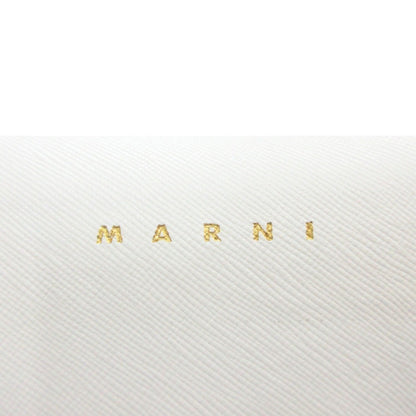 Marni Leather 2Way Waist Pouch Shoulder Body Bag White Brown