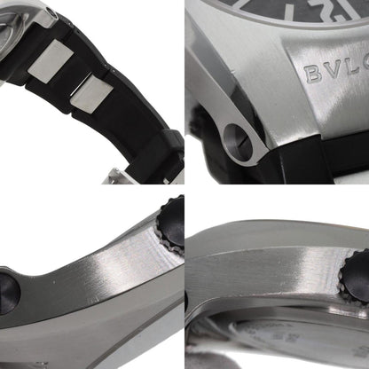 Bvlgari Eg40 Ergon Carbon Watch Stainless Steel Rubber