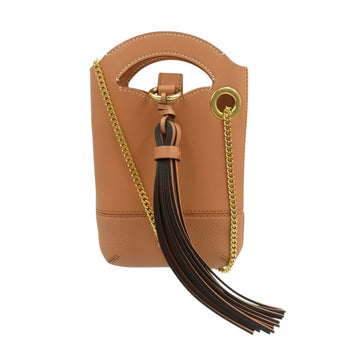 Chlo Unused Chloe Walden Phone Pouch Chc20Ap330C6126B Leather Brown Smartphone Shoulder Bag