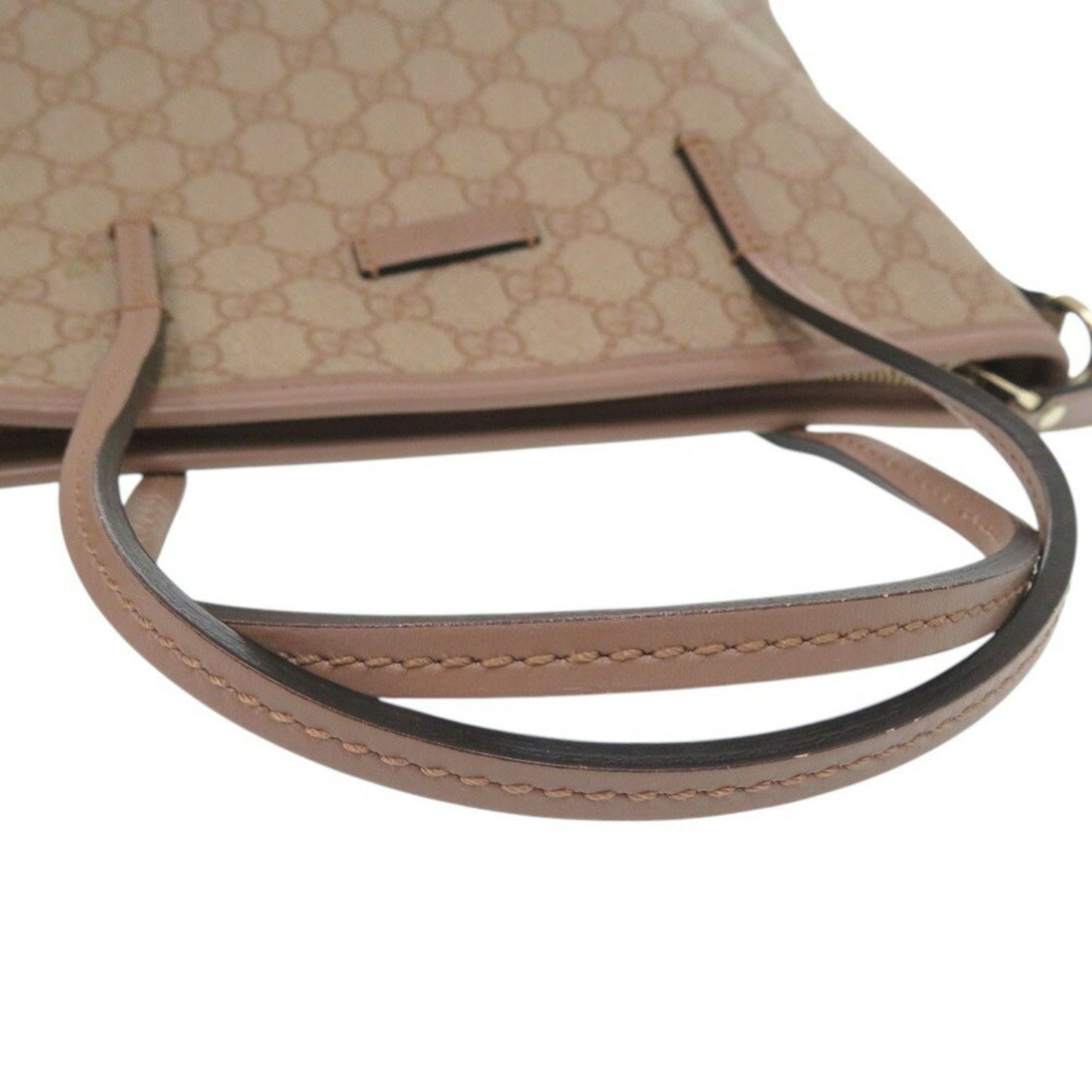 Gucci 2Way Handbag Gg Supreme 353440 Coated Canvas Leather Pink 0302Gucci