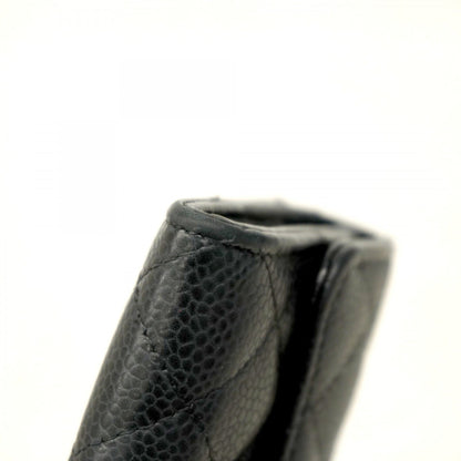 Chanel Matelasse Business Card Case In Caviar Leather