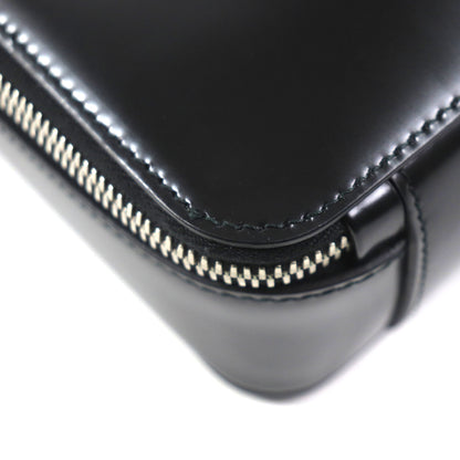 Prada 2Vh069 Brick Triangle Logo 2-Way Brushed Leather Shoulder Bag With Pouch