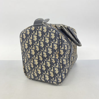 Christian Dior Trotter Canvas Handbag Navy