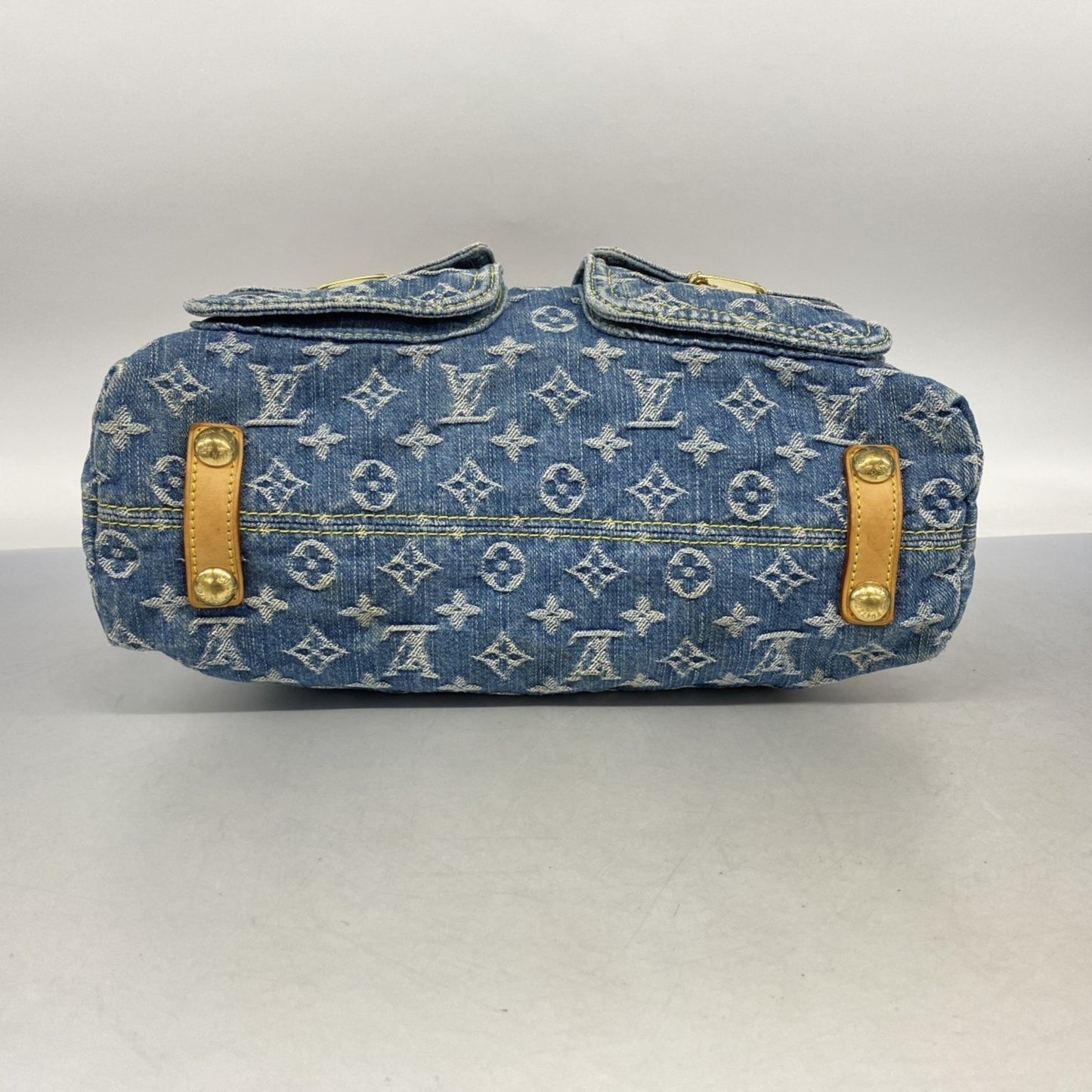 Louis Vuitton Monogram Denim Baggy Gm M95048 Blue