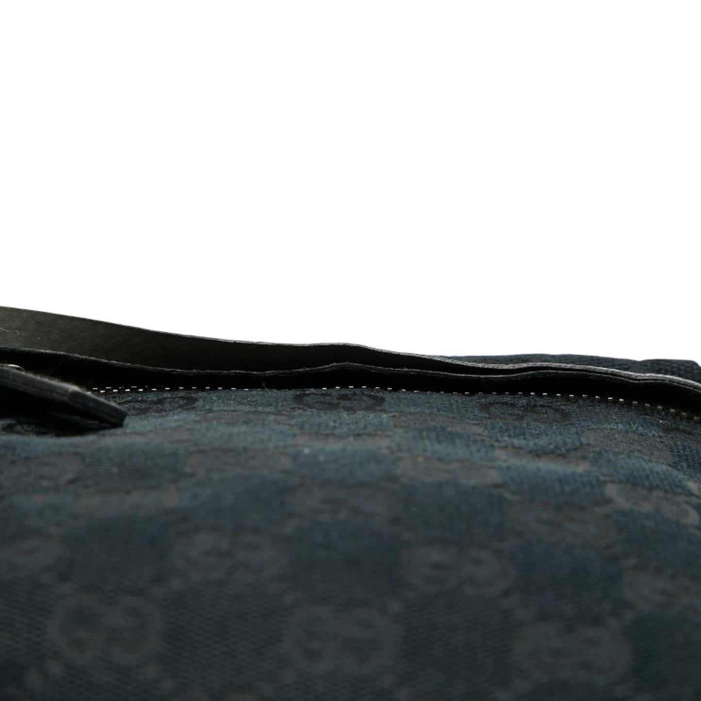 Gucci Gg Canvas Waist Bag/Shoulder Bag 28566 Black Leather