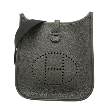 Leather Hermes Shoulder Bag Taurillon Clemence