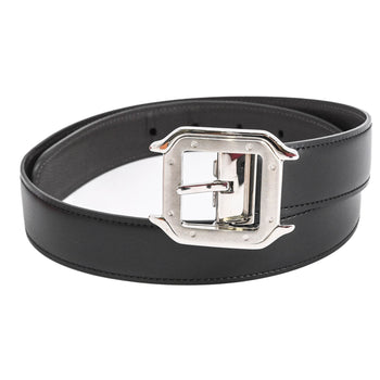 Cartier Santos De Reversible Belt In Brown