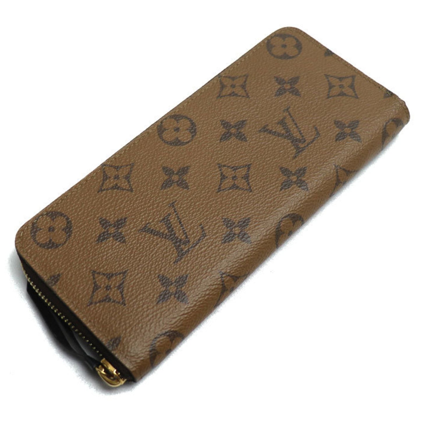 Louis Vuitton Louis Vuitton Portefeuille Clemence Long Wallet Round Monogram Reverse Brown M82336