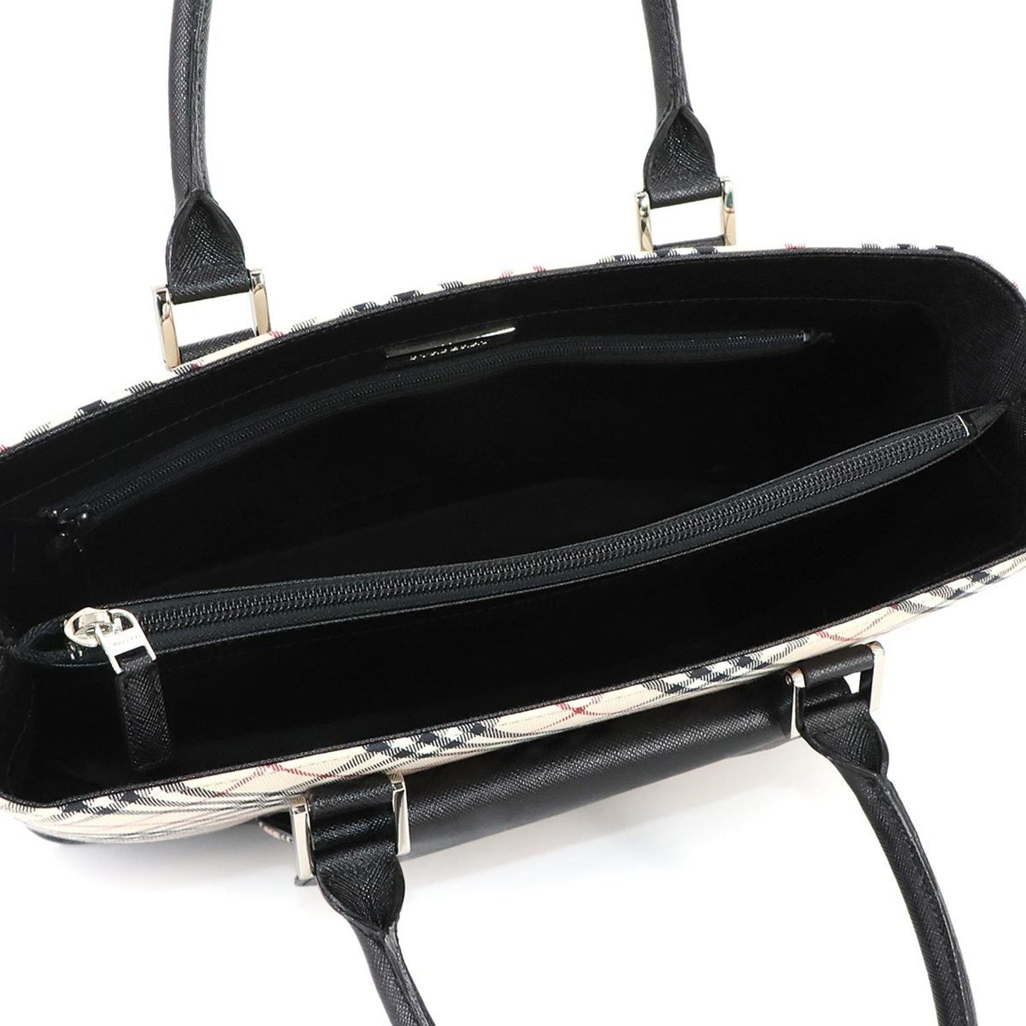 Burberry Nova Check Handbag In Canvas And Leather