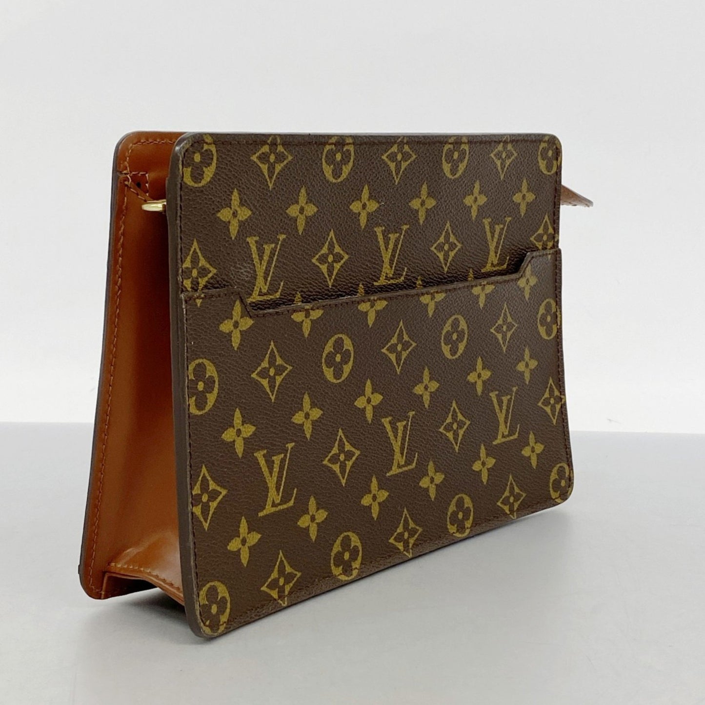 Louis Vuitton Monogram Pochette Homme Clutch Bag M51795 Brown