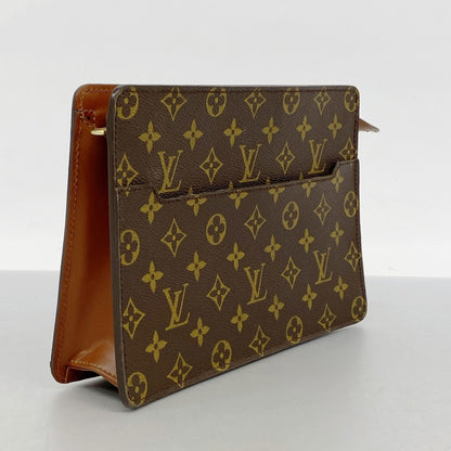 Louis Vuitton Monogram Pochette Homme Clutch Bag M51795 Brown