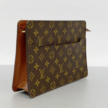Louis Vuitton Monogram Pochette Homme Clutch Bag M51795 Brown