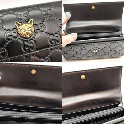 Leather Gucci Long Wallet (Bi-Fold)