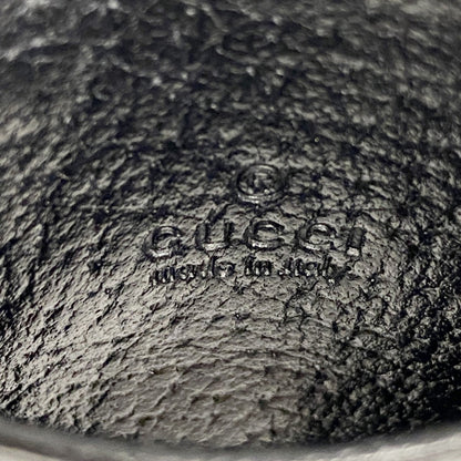 Gucci Jumbo Gg Wallet/Coin Case 625583 Nylon Canvas Leather Black