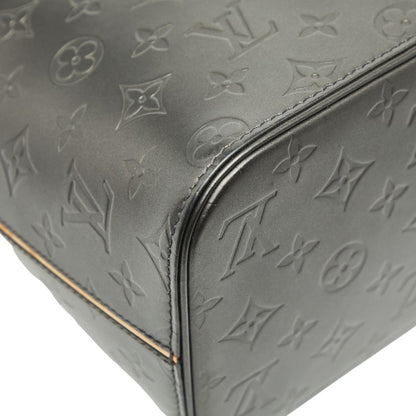 Louis Vuitton Monogram Matte Stockton Shoulder Bag Tote M55112 Noir Black Leather