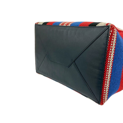 Celine Cabas Phantom Canvas And Leather Tote Bag