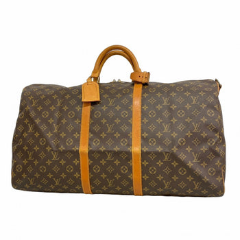 Louis Vuitton Monogram Keepall Bandouliere 60 Boston Bag M41412 Brown