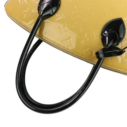 Louis Vuitton Monogram Vernis Lockit Pm Handbag M90251 Beige Black