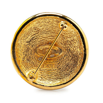 Chanel Coco Mark Brooch Gold Plated