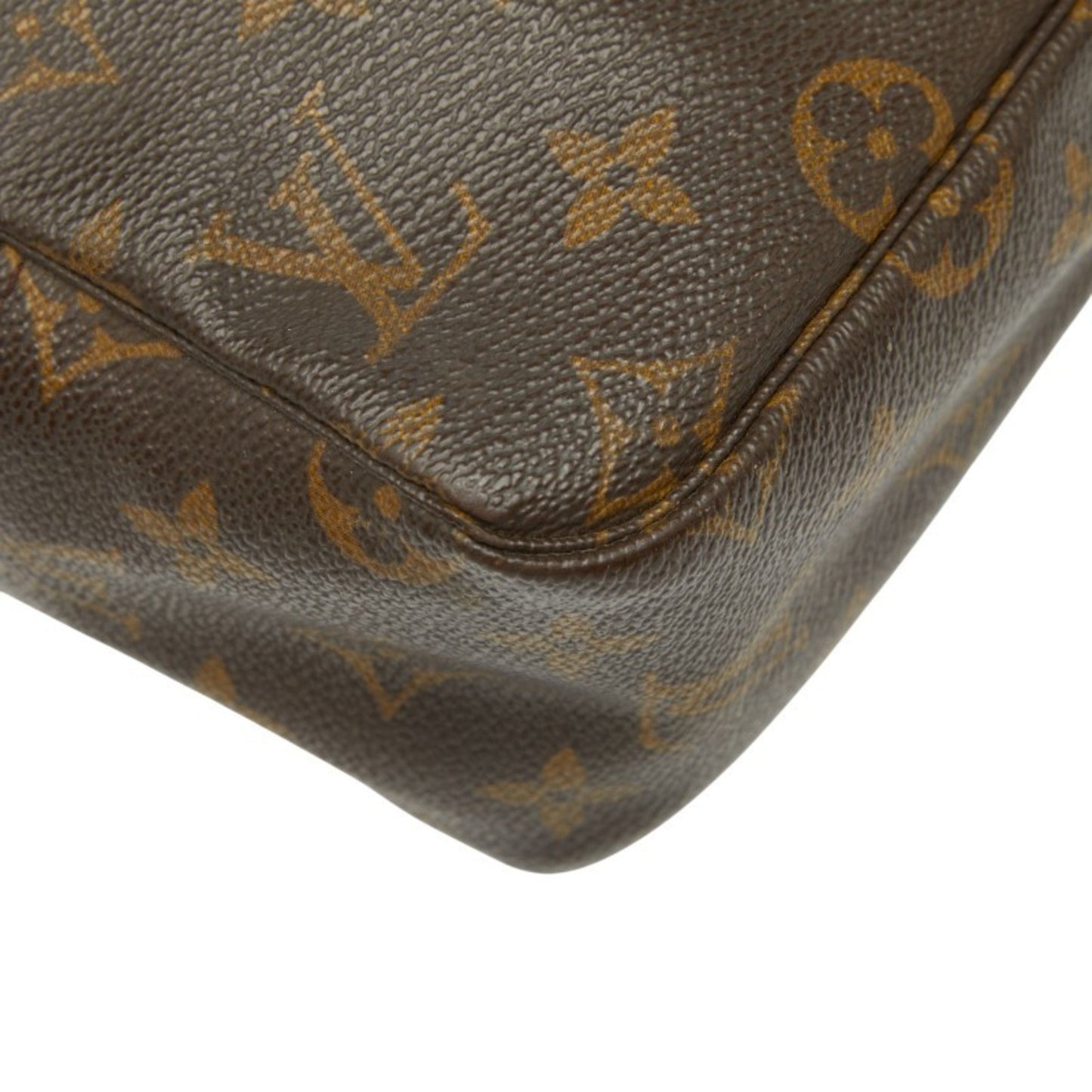 Louis Vuitton Monogram True Toilet 28 Second Bag/Clutch Bag M47522 Brown Leather