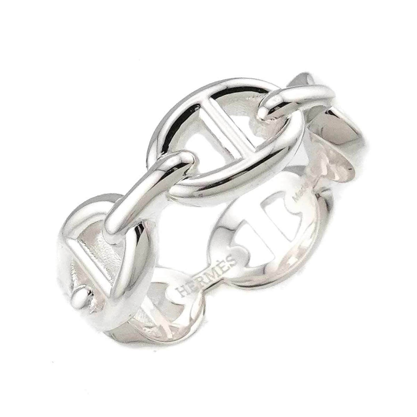 Hermes Herms Chaine D'Ancre Enchaine Pm #54 Ring