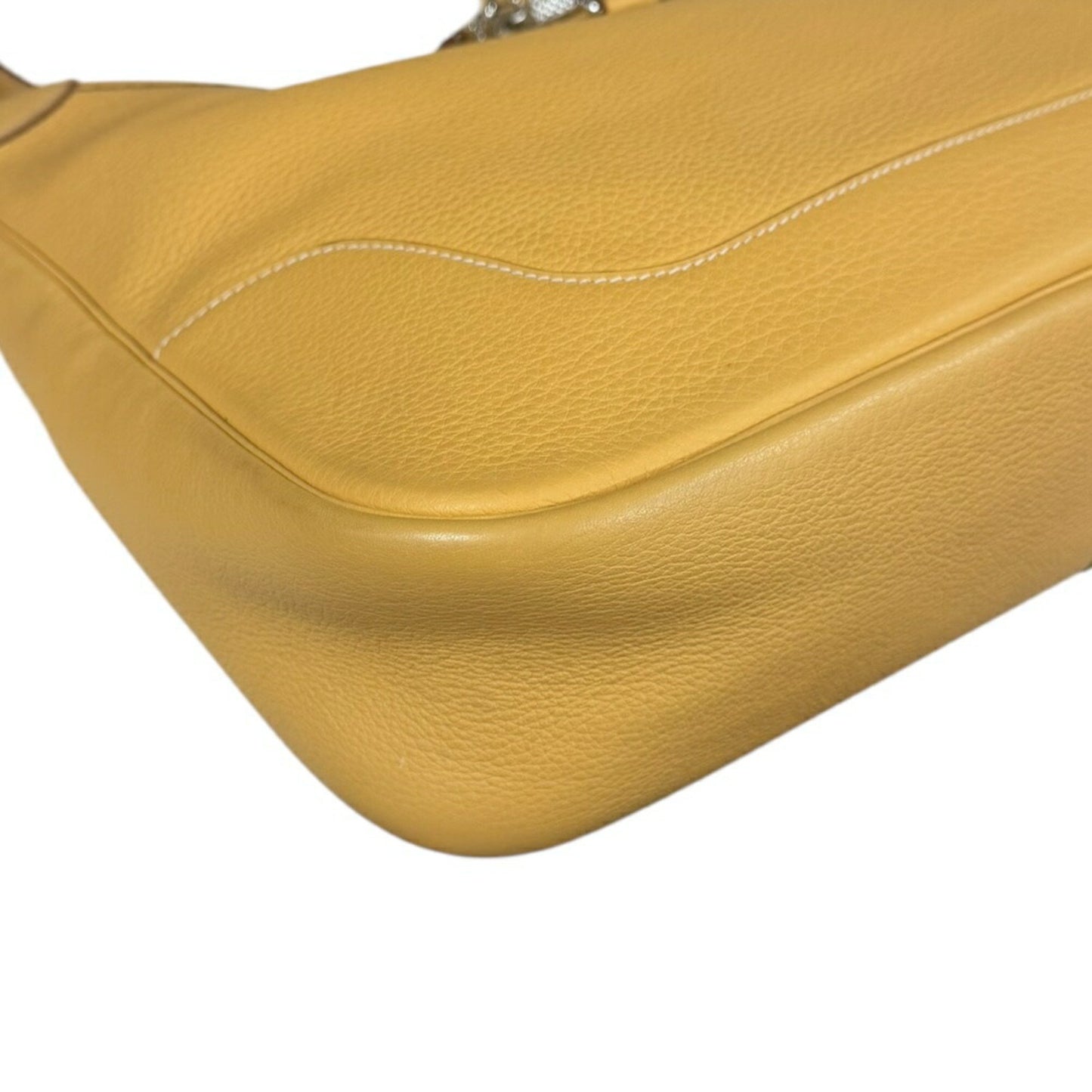 Hermes Trim 35 Shoulder Bag Taurillon Clemence Yellow