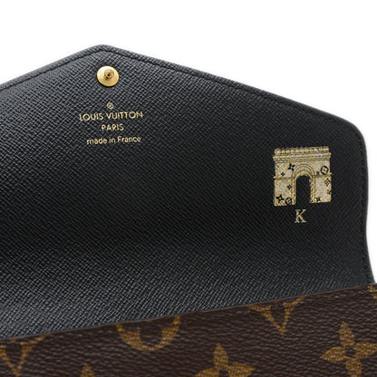 Louis Vuitton Monogram Giant Portefeuille Sarah Long Wallet M80726 Initial