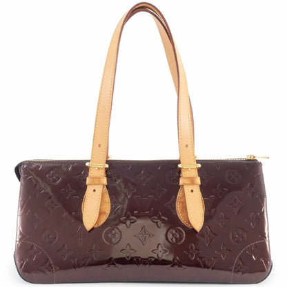 Louis Vuitton Rosewood Avenue Shoulder Bag Monogram Vernis Amaranth M93510