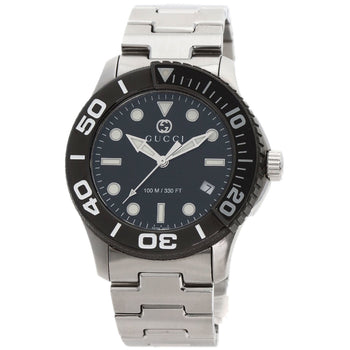 Gucci Ya126.2 G Timeless Diver Watch Stainless Steel Ss