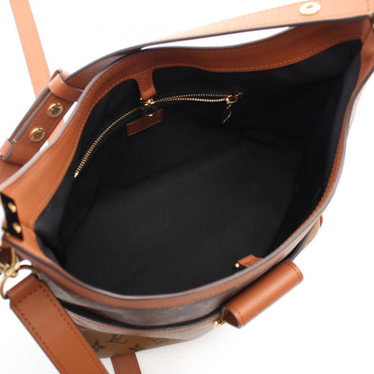 Louis Vuitton Hobo Dauphine Mm Shoulder Bag Coated Canvas Leather Monogram Reverse