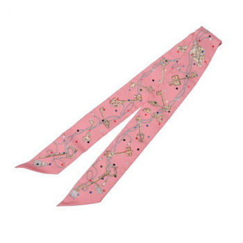 Hermes Twilly Les Cles Pois Rose