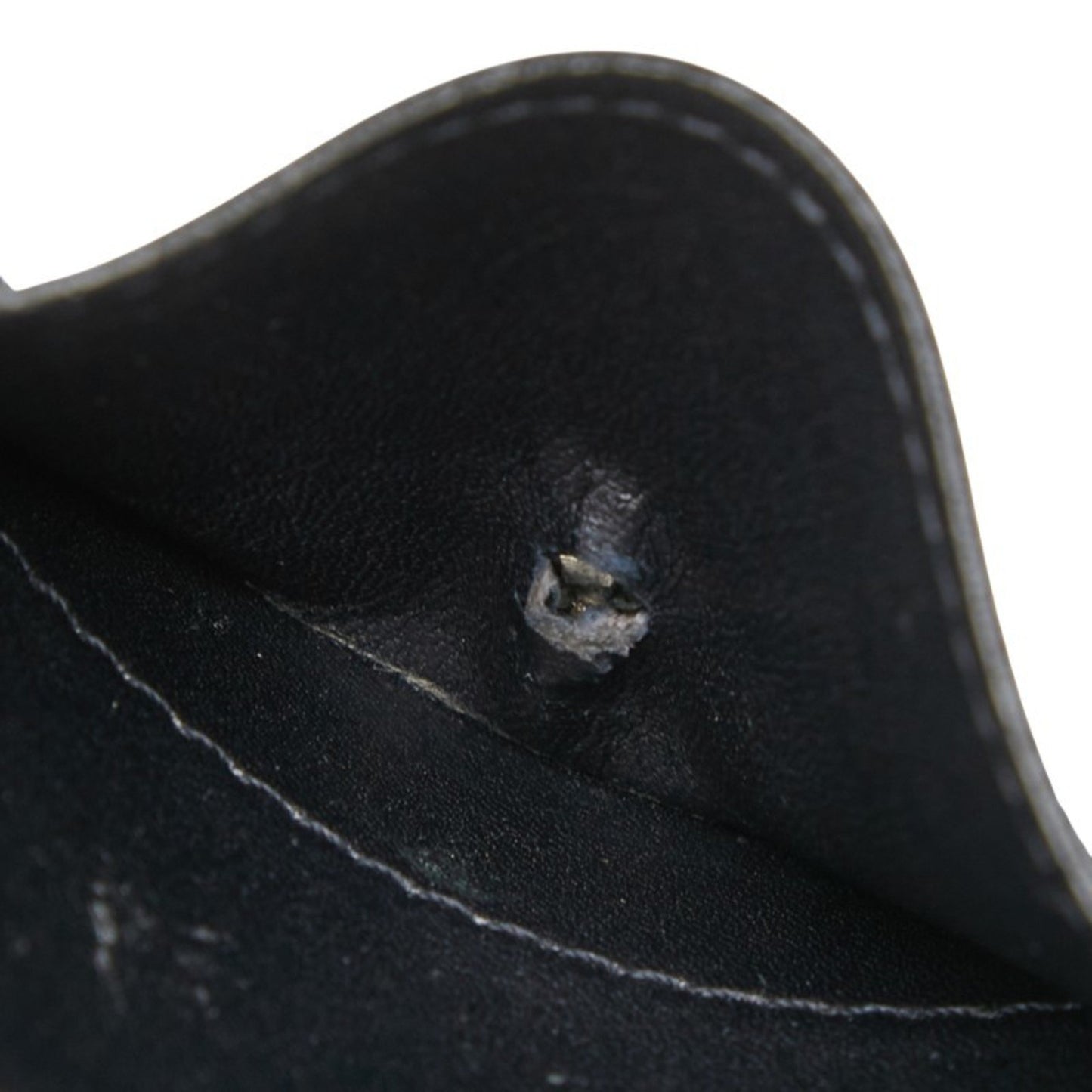 Louis Vuitton Damier Vernis Ludlow Wallet/Coin Case/Business Card Case M92136 Black Patent Leather