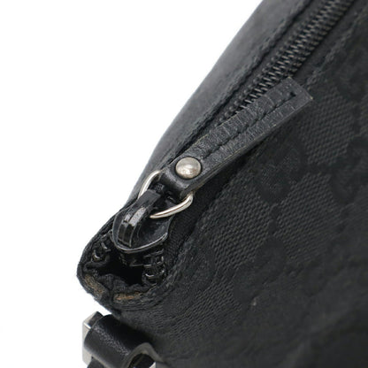 Gucci Gg Canvas Pouch/Sub-Bag/Handbag - Black 07198