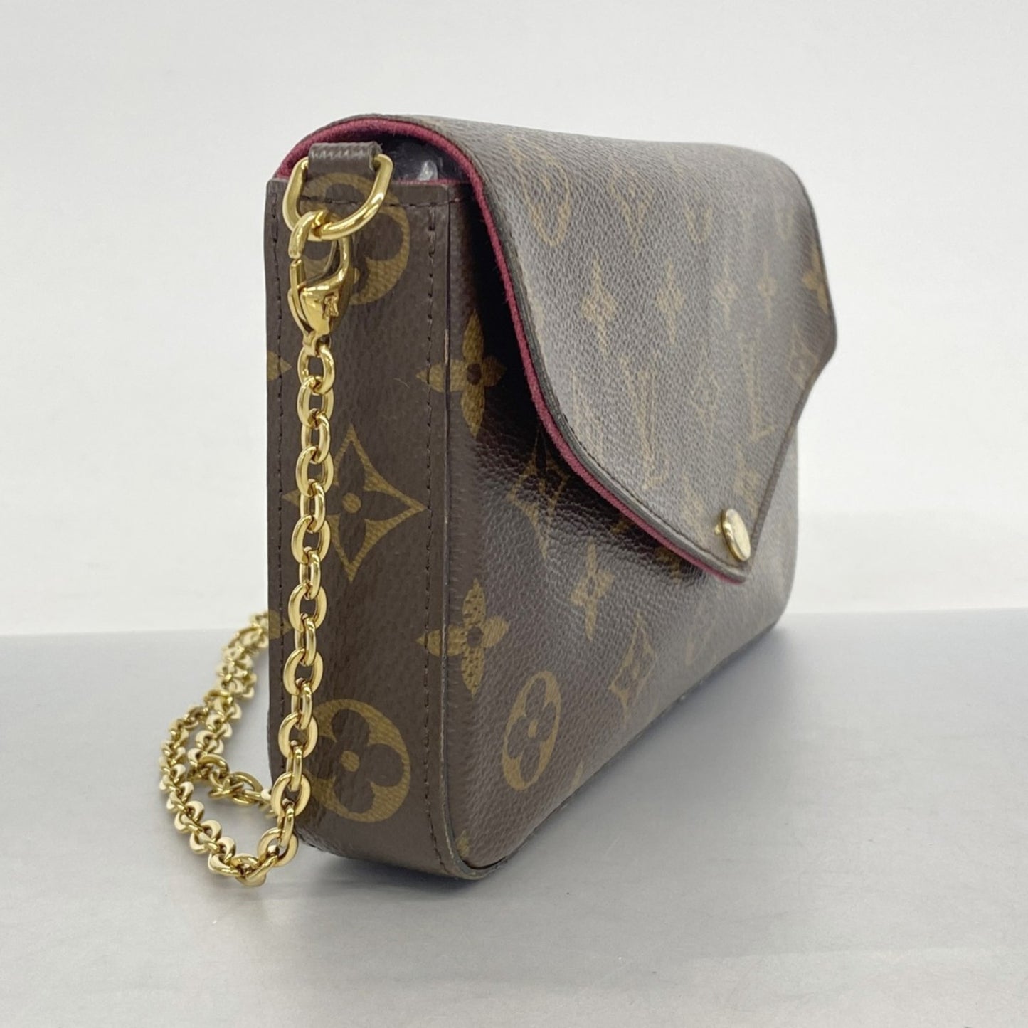 Louis Vuitton Monogram Pochette Felicie Shoulder Wallet M81896 Brown
