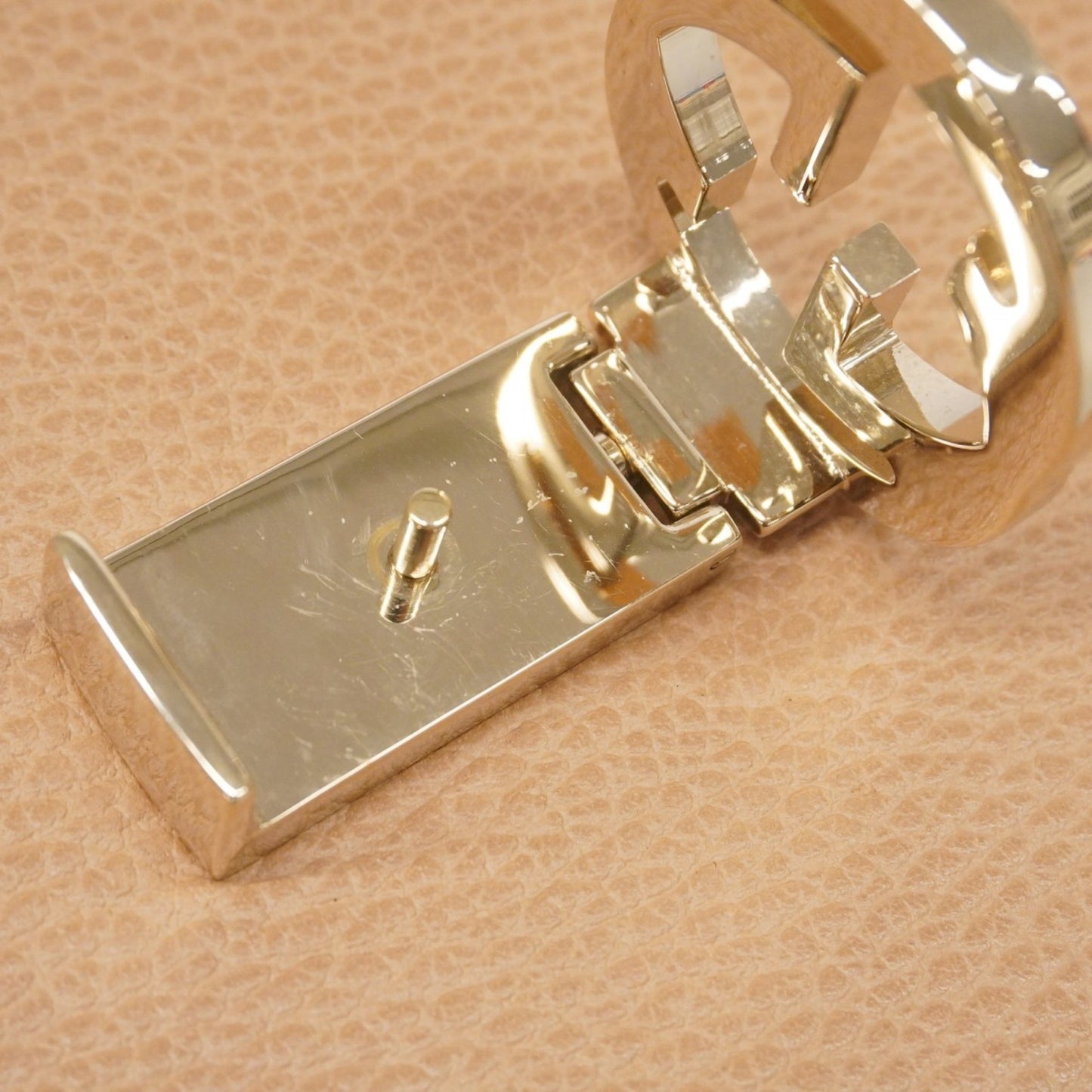 Gucci Interlocking G Shoulder Bag 510304 Leather Beige Champagne