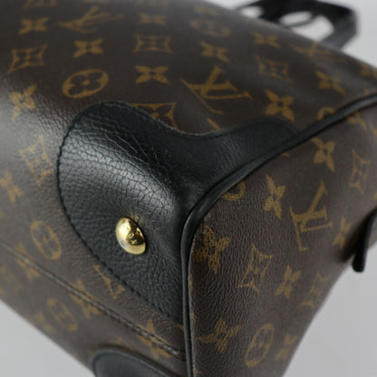 Louis Vuitton Louis Vuitton Retiro Handbag M50058 Monogram Canvas Leather Brown Black Gold Hardware