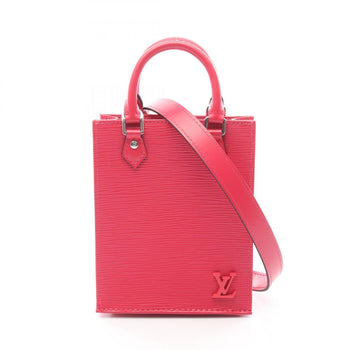 Louis Vuitton Petite Sac Plat Epi Leather Rose Pondicherry Handbag