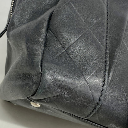 Chanel Handbag V-Stitch Leather Black