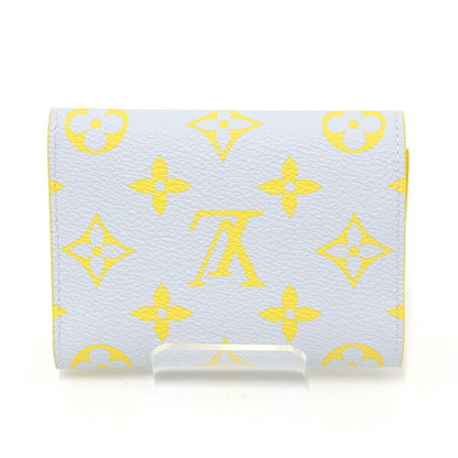 Louis Vuitton Victor Wallet Monogram Glow Canvas Gray/Yellow M14764 Compact Unused