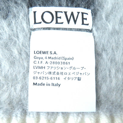 Loewe F811257X03 Wool And Mohair Logo Anagram Fringe Long Scarf