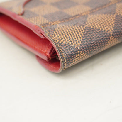 Louis Vuitton Damier Portefeuille Kaisa Long Wallet N61221 Ebene Trois
