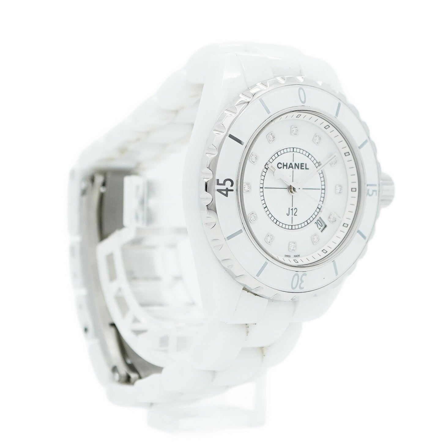 Chanel J12 H1628 White Dial