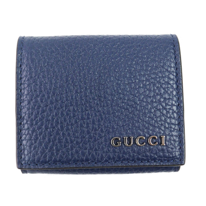Gucci 771160 Leather Wallet/Coin Purse Compact Wallet With Logo Hardware