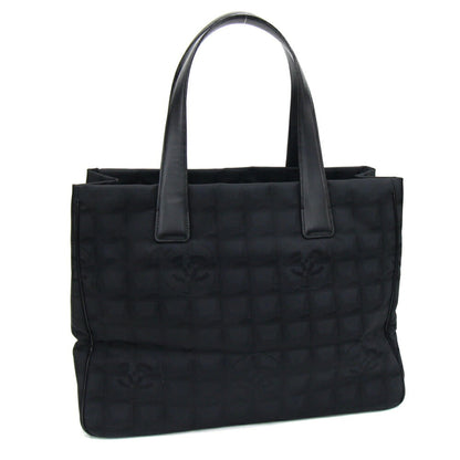 Chanel Tote Bag New Travel Line Mm A15991 Black Nylon Canvas Leather