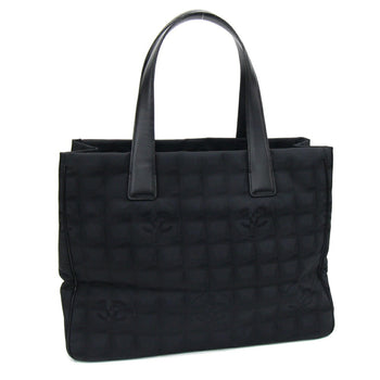 Chanel Tote Bag New Travel Line Mm A15991 Black Nylon Canvas Leather